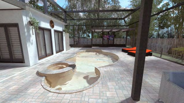 Custom 3D rendering helping homeowners visualize outdoor project