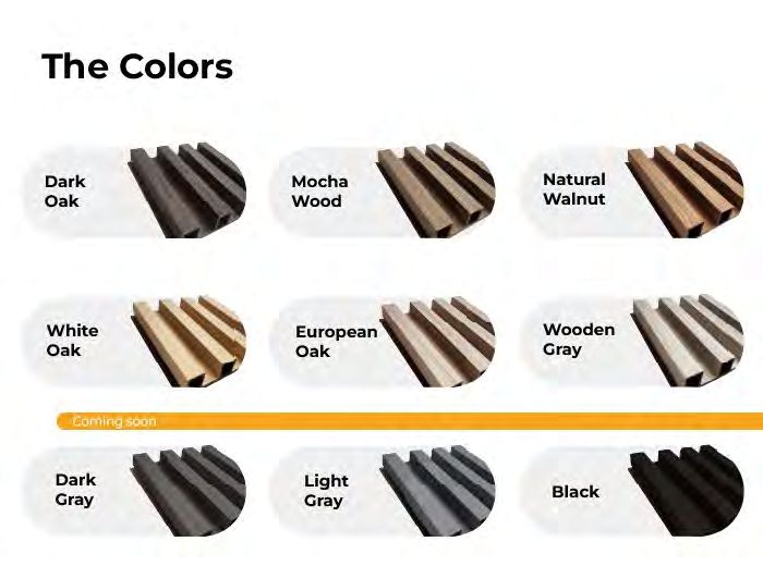 Dark Oak decorative wall panel for pergola ceiling finish