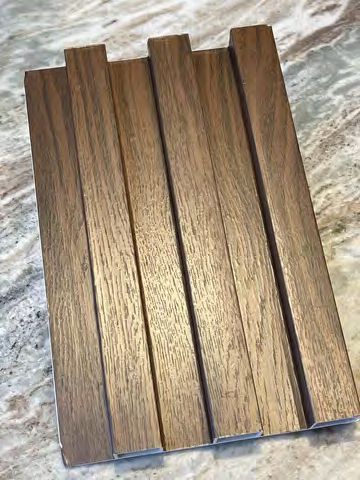 Wooden Gray decorative panel for contemporary outdoor design