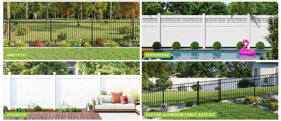 Black aluminum fence providing security with elegant styling