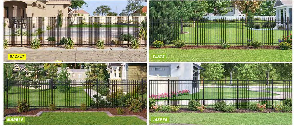 Aluminum pool fence meeting safety requirements with low maintenance