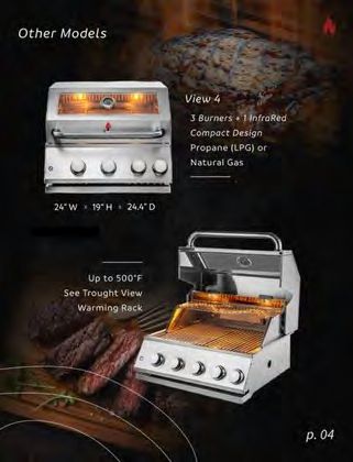 View Line grill with propane and natural gas options