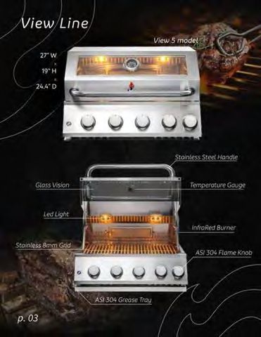 View Pro grill with advanced cooking features and construction