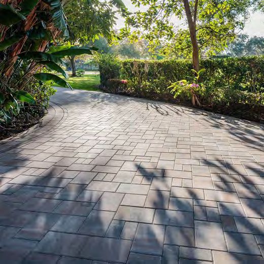 Garden pathway pavers creating elegant walkway design