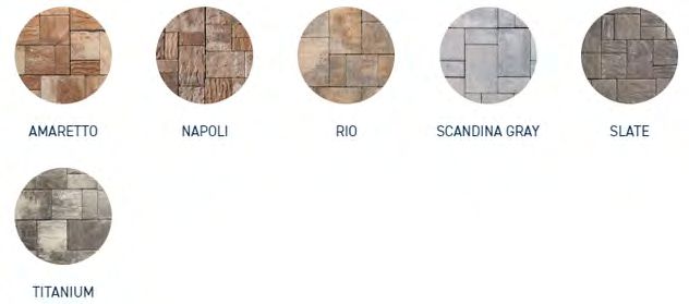 Patio pavers with running bond pattern for outdoor living space
