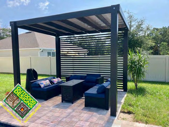 Insulated pergola cover providing year-round temperature control