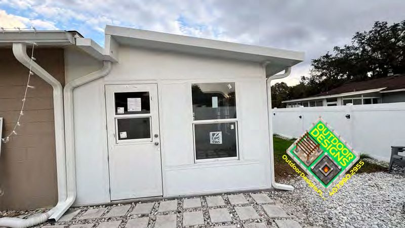 Fully enclosed sunroom extending home living space year-round